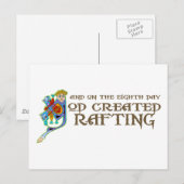 God Creëer Rafting Briefkaart (Voorkant / Achterkant)