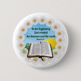 God Creëer Ronde Button 5,7 Cm