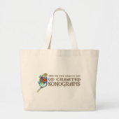 God Creëer Sonogrammen Grote Tote Bag (Voorkant)