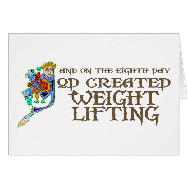 God Creëer Weight Lifting (Voorkant Horizontaal)