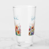God Creëer wonderen - 16 oz Floral Faith Glass Glas (Links)