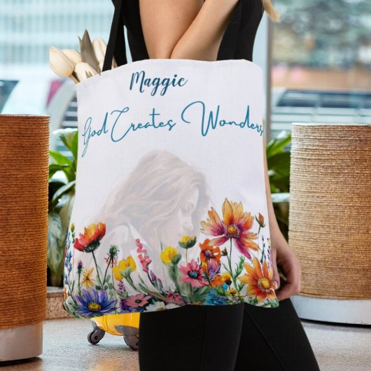 God Creëer wonderen - Gepersonaliseerde Canvas tas