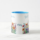 God Creëer wonderen gepersonaliseerde Floral Faith Mok (Midden)