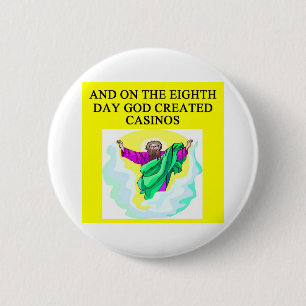 god creëerde casino ' s ronde button 5,7 cm