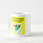 god creëerde lijndansen koffiemok (Voorkant links)
