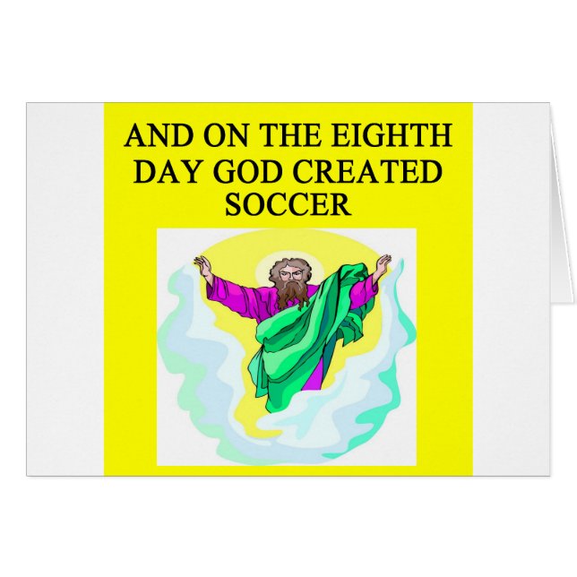 god creëert voetbal (Voorkant Horizontaal)