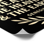 God D The Heavens And The Earth Genesis 1_1  Poster (Hoek)