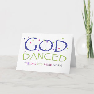 God Danced blanco kaart