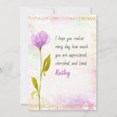 God dankend voor onze vriendschap kaart (Achterkant)