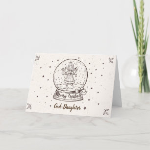 God-Daughter Kerstkaart Feestdagen Kaart