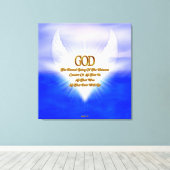 GOD de buitenste creatinefractsamenstelling Canvas Afdruk (Insitu (Houten vloer))