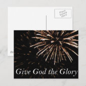 God de glorie geven briefkaart (Voorkant / Achterkant)
