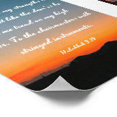 God, de Heer is mijn kracht - Bijbel Poster (Hoek)