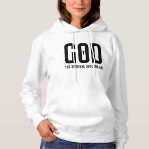 God de originele superheld Bijbelse kruis Vrouwen Hoodie