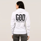 God de originele superheld kruis vrouwen full-zip hoodie (Achterkant volledig)