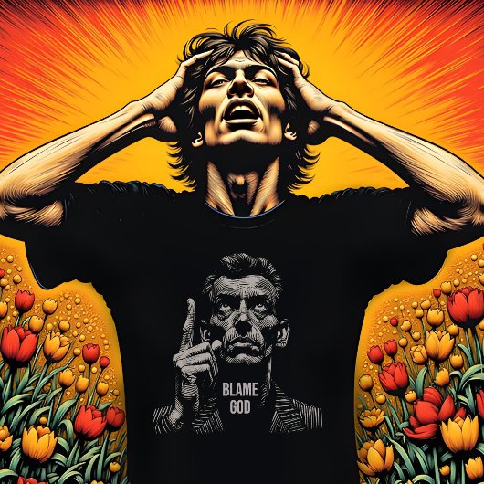 God de schuld geven t-shirt