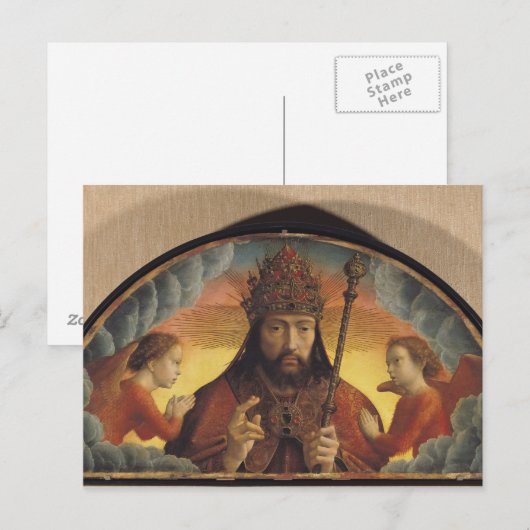God de Vader Blessing, 1506 Briefkaart (Voorkant / Achterkant)