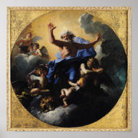 God de Vader gedragen door Angels