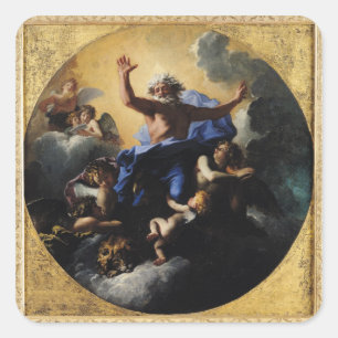 God de Vader gedragen door Angels Vierkante Sticker