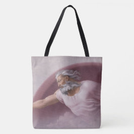 God de Vader Goddelijke Zegen Antieke Roos Tote Bag