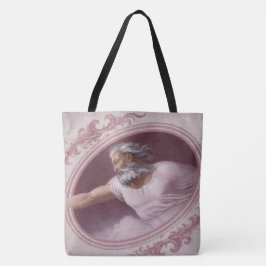 God de Vader Klassiek Omlijst Renaissance Roos Tote Bag
