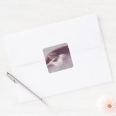 God de Vader Renaissance Gebedsontwerp Vierkante Sticker (Envelop)