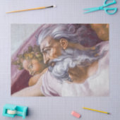 God de vader, Sistine Chapel van Michelangelo Tissuepapier (Craft)