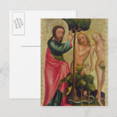 God de Vader straffen Adam en Eva Briefkaart (Voorkant / Achterkant)