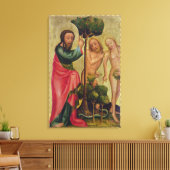 God de Vader straffen Adam en Eva Canvas Afdruk (Insitu (Woonkamer))
