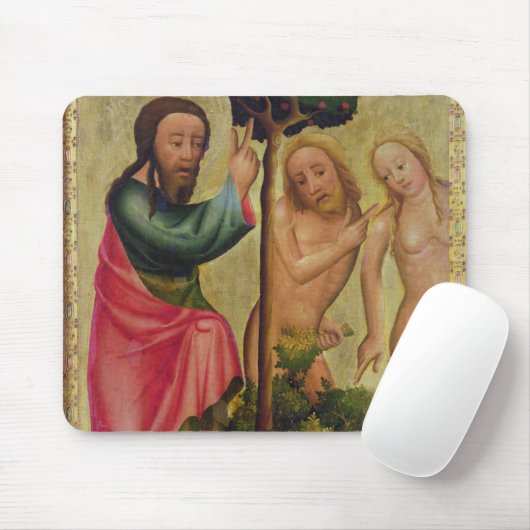 God de Vader straffen Adam en Eva Muismat (Met muis)