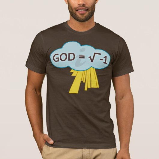 God = de vierkant Wortel van -1 Shirt (Voorkant)