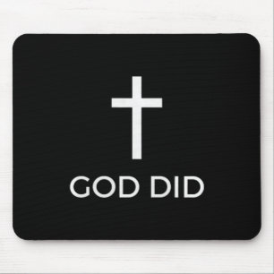 God deed christelijk geloof getuigenis zegen wonde muismat