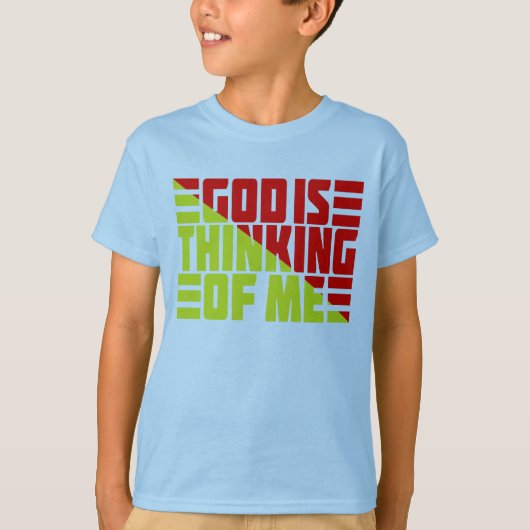 GOD DENKT ME AAN. T-SHIRT (Voorkant)