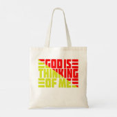 GOD DENKT ME AAN. TOTE BAG (Achterkant)