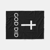 God Did Christian Faith Testimony Blessing Miracle Fleece Deken (Voorkant (Horizontaal))