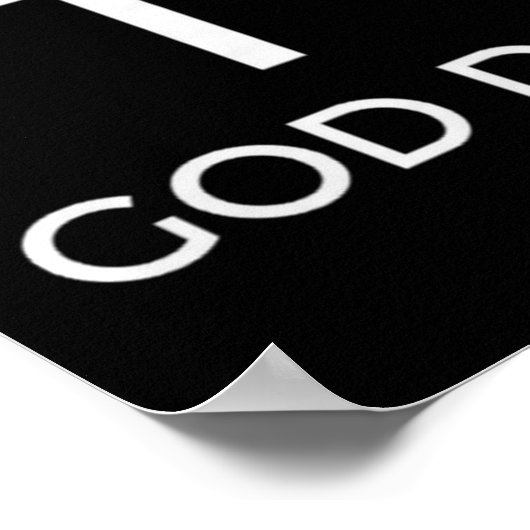 God Did Christian Faith Testimony Blessing Miracle Poster (Hoek)