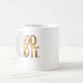God Did It – Faith-Inspired Christian Coffe Mug Koffiemok (Voorkant links)