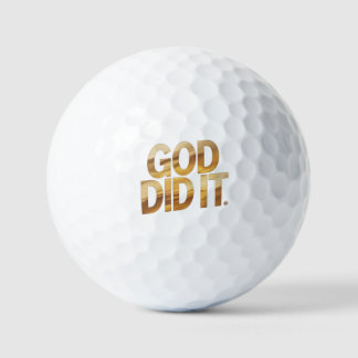 God Did It – Faith-Inspired Christian Golf Ball Golfballen