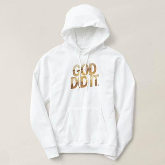 God Did It – Faith-Inspired Christian hoodie (Design voorkant)