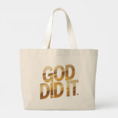 God Did It – Faith-Inspired Christian Tote Bag (Achterkant)