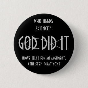 GOD DID IT-knop (ontwerp 1) Ronde Button 5,7 Cm