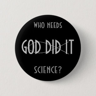 GOD DID IT-knop (ontwerp 2) Ronde Button 5,7 Cm