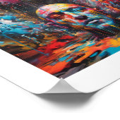 God die het poster van het firmament verdeelt (Hoek)