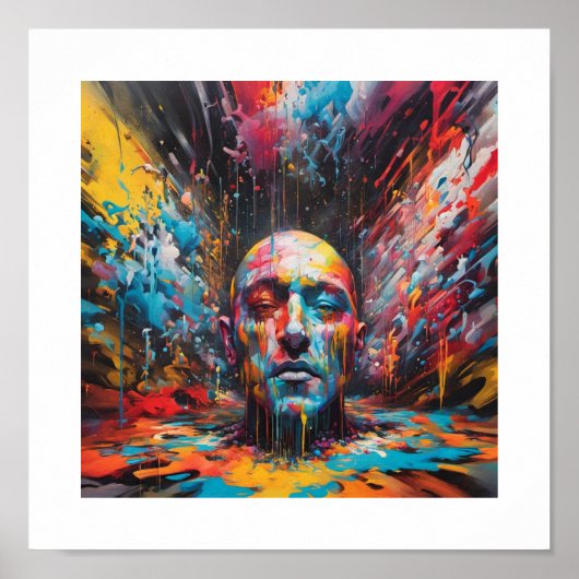 God die het poster van het firmament verdeelt (Voorkant)