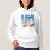 God die Miracles Ocean Blue Bijbelse Verse uitvoer Hoodie (Voorkant)