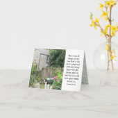 God dienen... briefkaart (Gele Bloem)