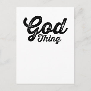 God Ding Christelijke Inspiratie Briefkaart