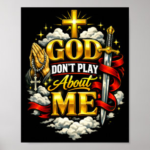 God Doet Niet Over Mij Christelijk Geloof Religieu Poster