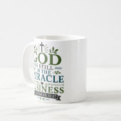 God Doet Nog Mirakels Geloofsquote Koffiemok (Voorkant links)