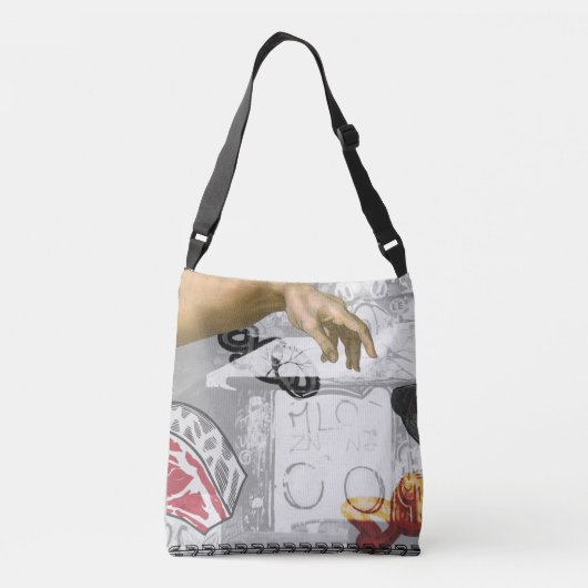 GOD DOG WEIM ALL-OVER-PRINT KROSS BODY BAG CROSSBODY TAS (Achterkant)